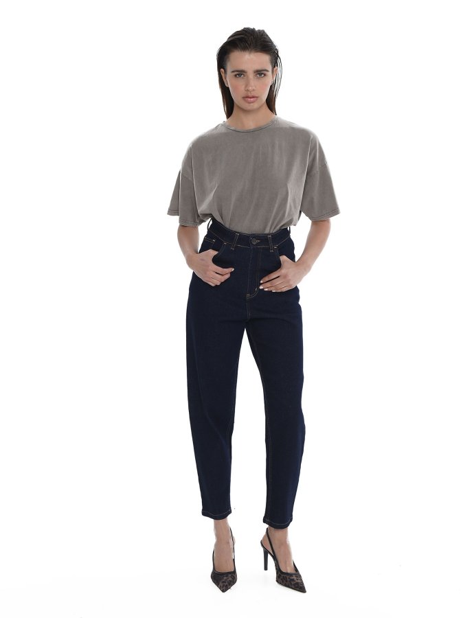 Angela blue rain denim pants