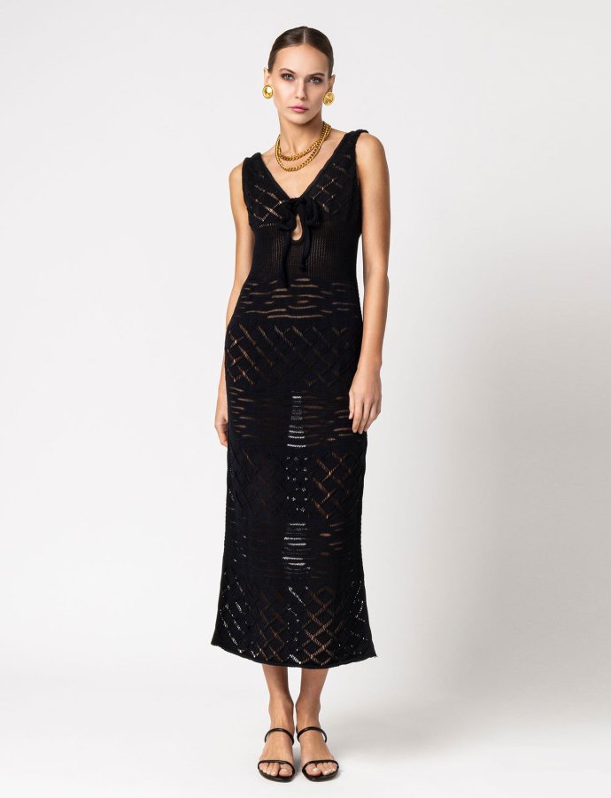 Aria knit dress black