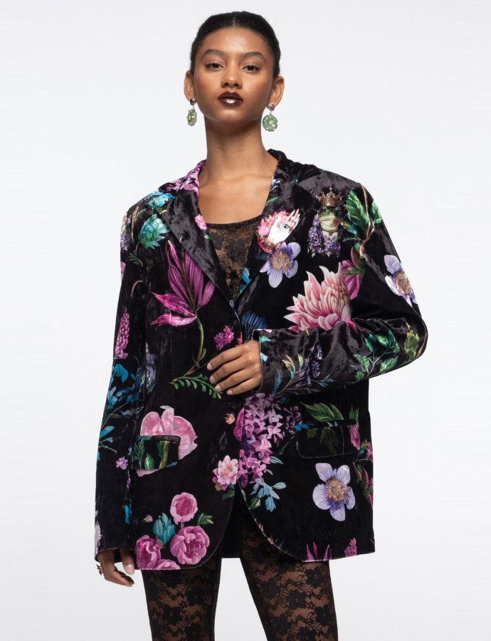 Azalea velvet blazer