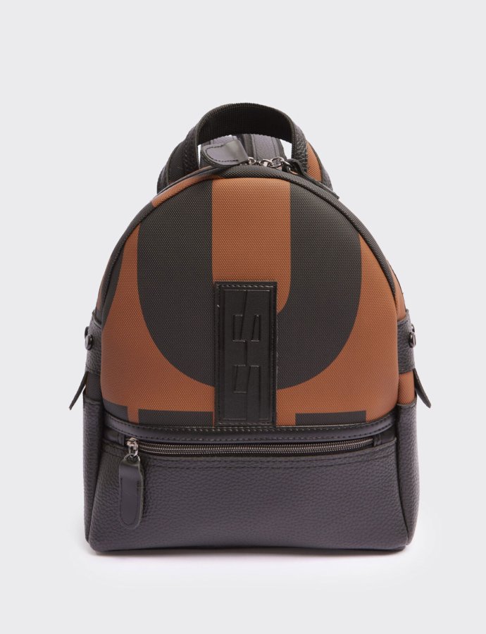 Backpack small EA logo brown