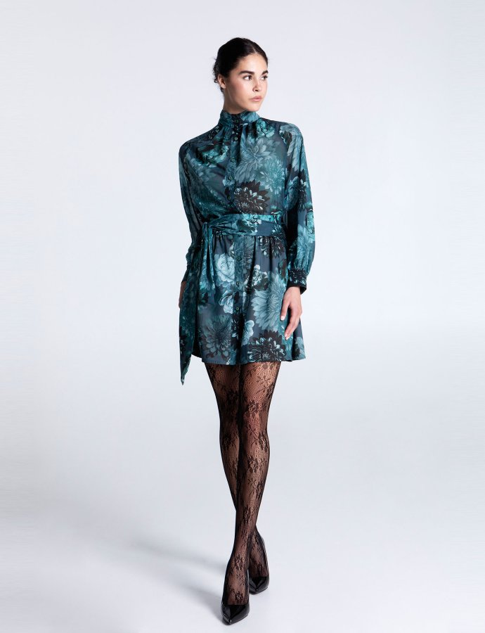Beatris mini dress with belt