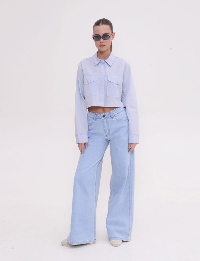Belen denim pants light blue