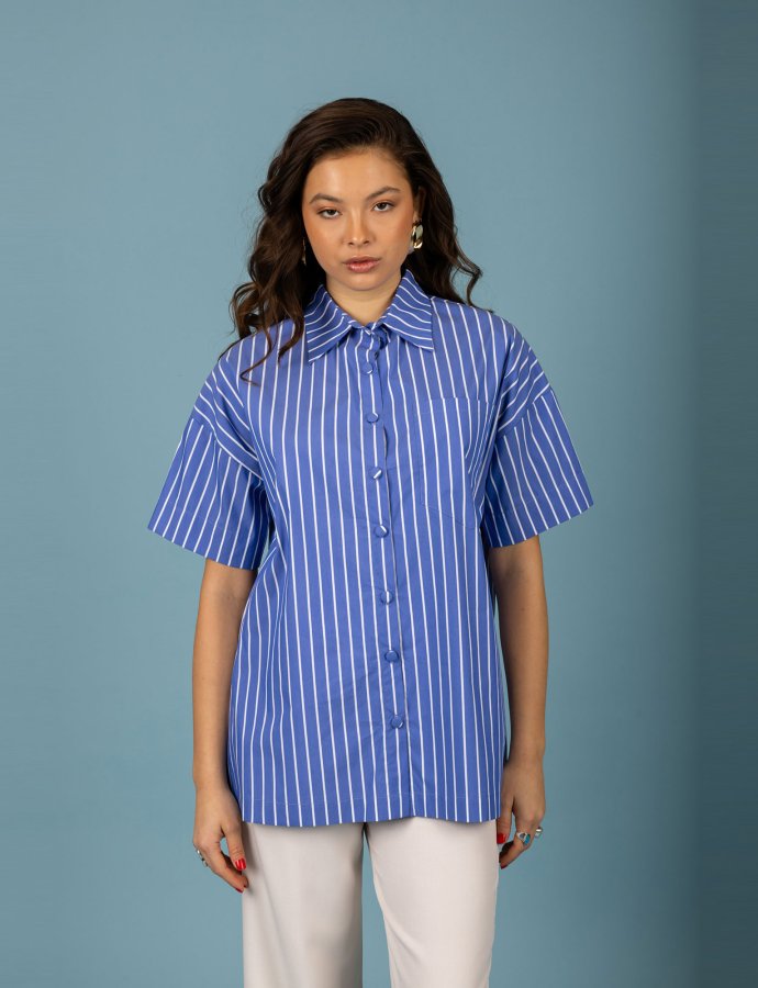 Benjamin overise shirt denim
