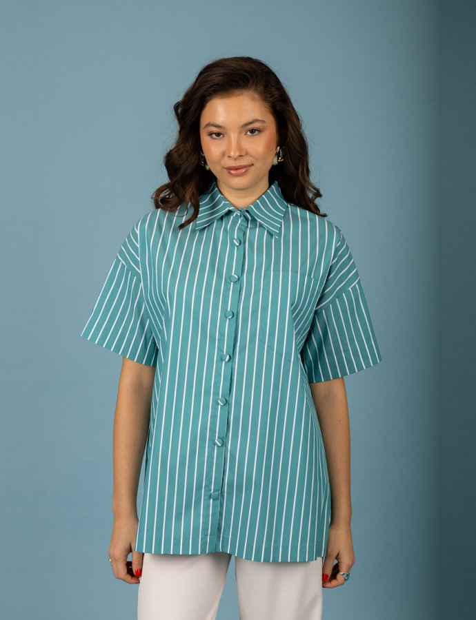 Benjamin overise shirt green