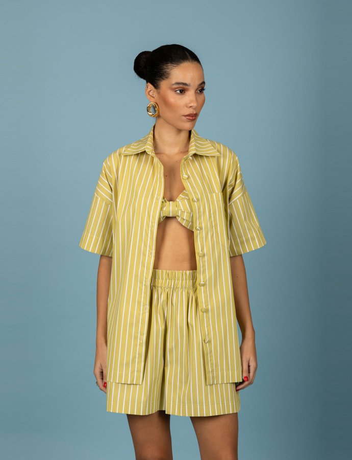 Benjamin overise shirt lime