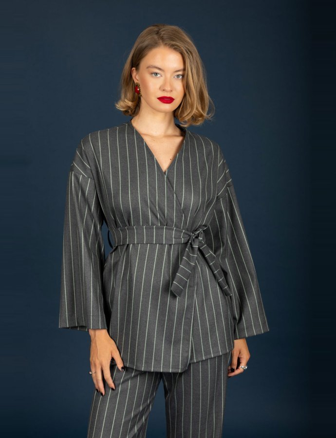 Brendan kimono grey