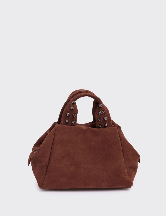 Bubble bag suede S camel