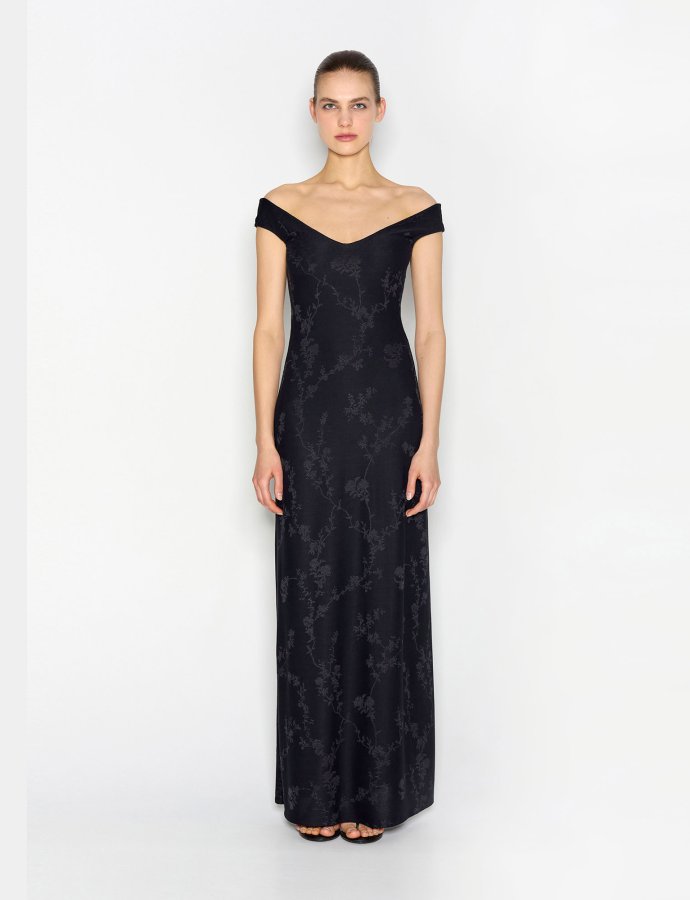 Cactus long dress black