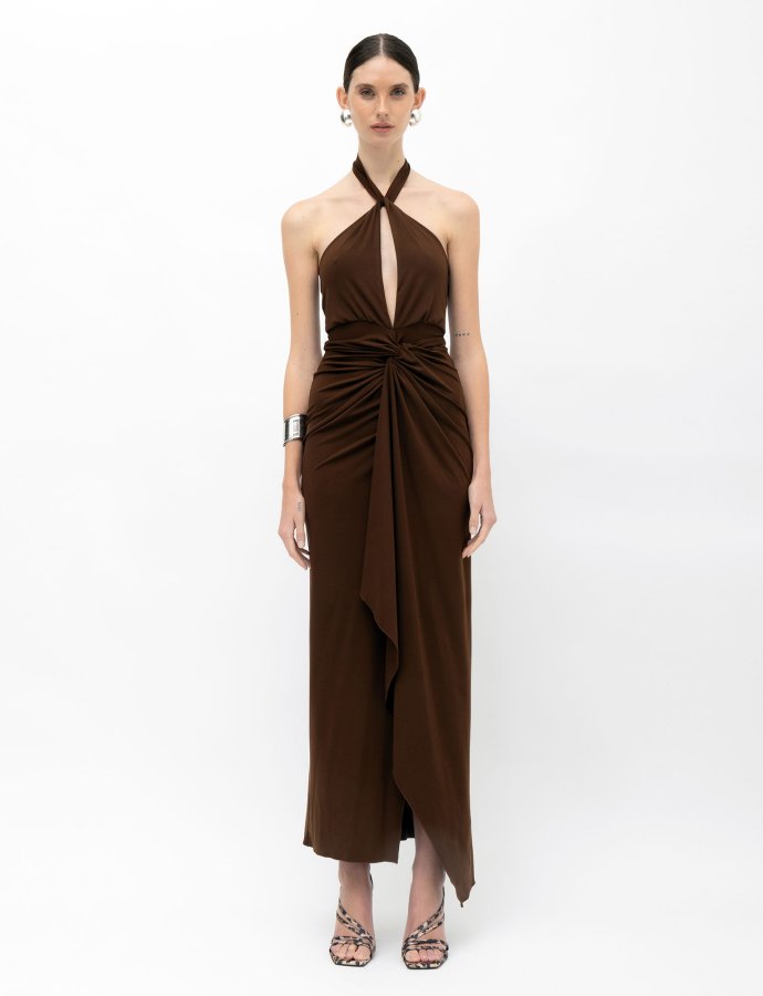 Canela dress brown
