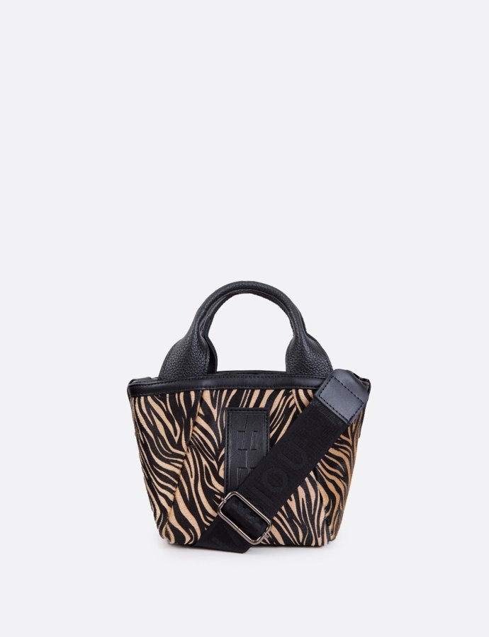 Classy basket zebra brown