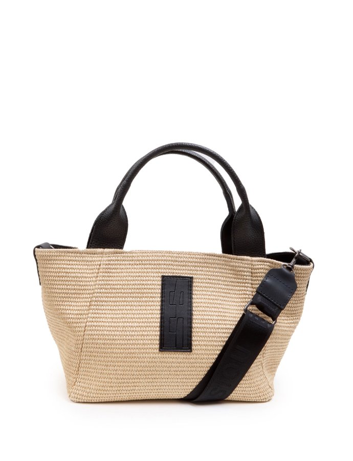 Classy handbag medium straw beige