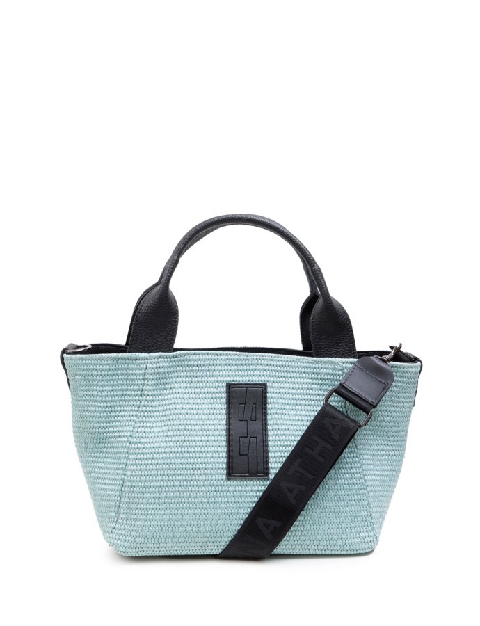 Classy handbag medium straw mint