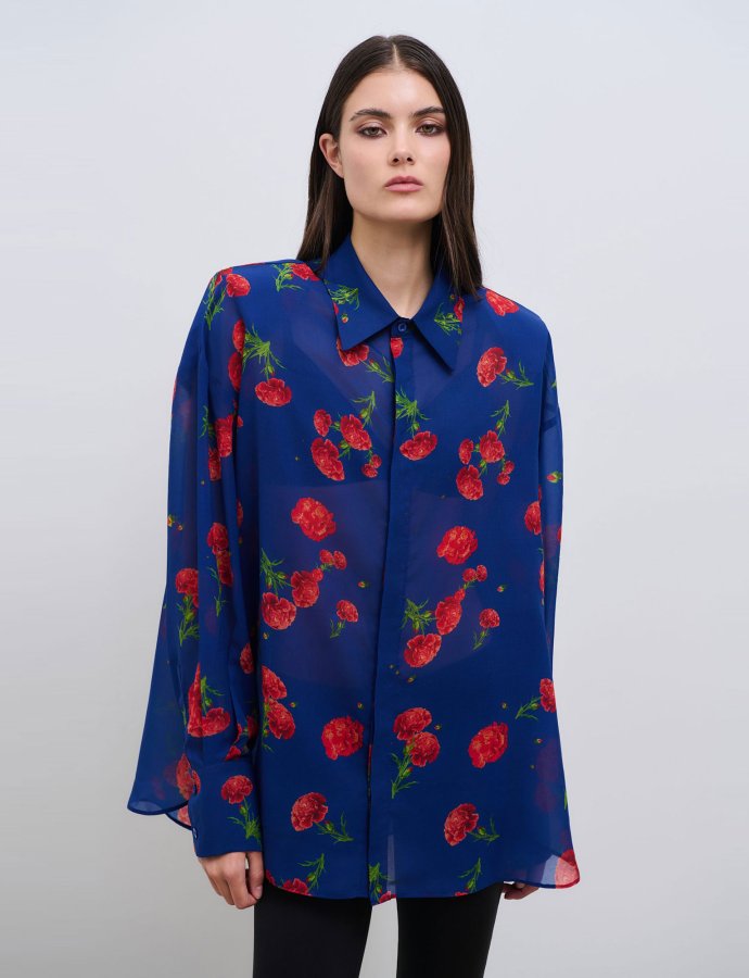 Carnation dream shirt blue