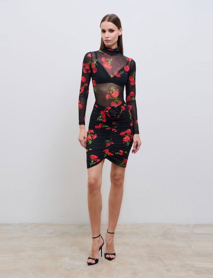 Carnation dream mini skirt