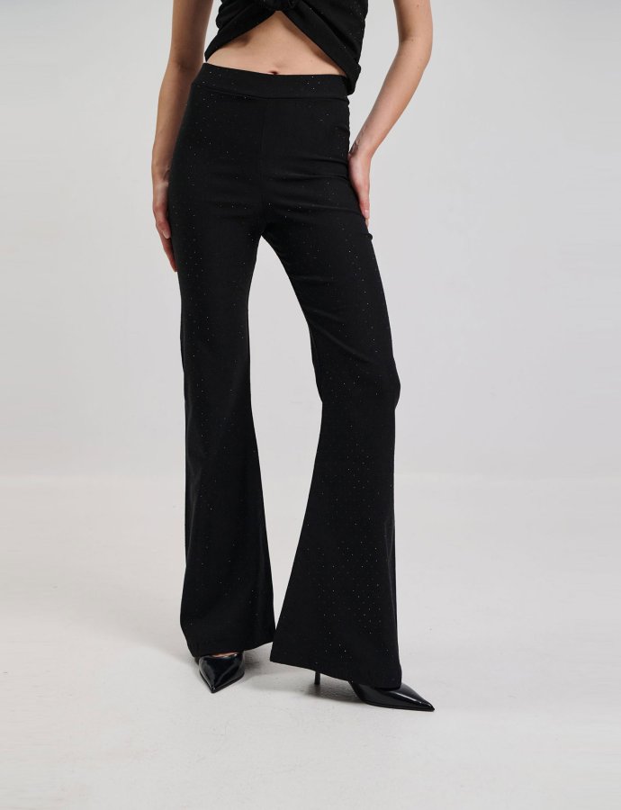 Flare trouser strass