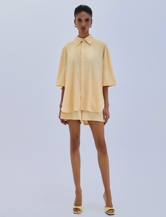 Jacquard shorts banana