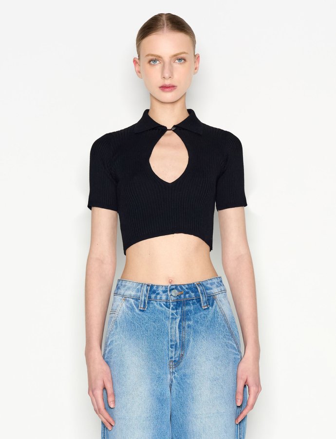 Daylight knitted top black