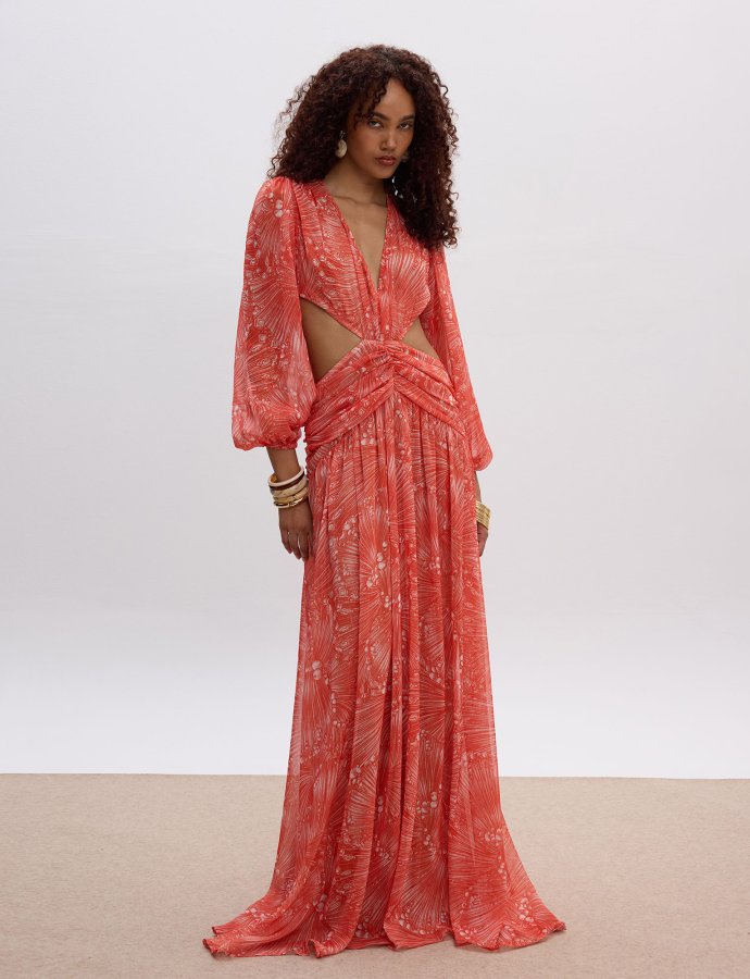 Desert sun cut out maxi dress