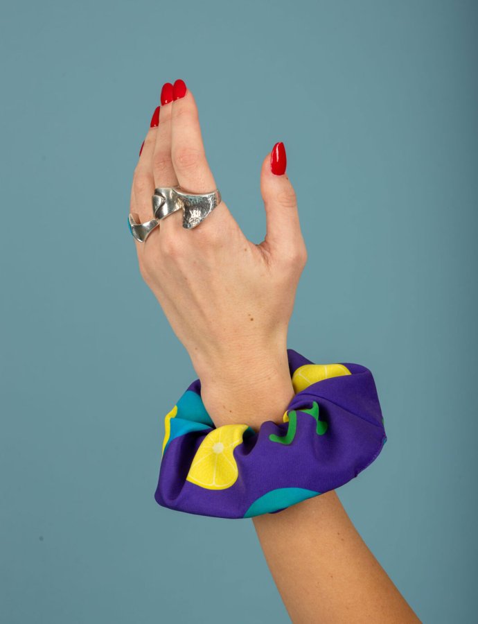 Diego scrunchie purple