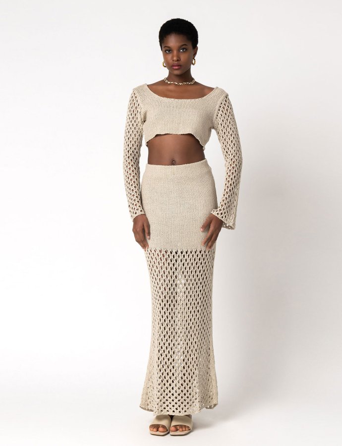 Dione skirt beige