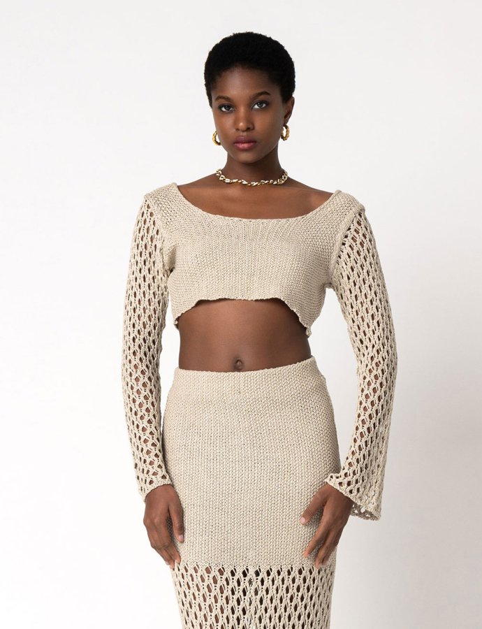 Dione top beige