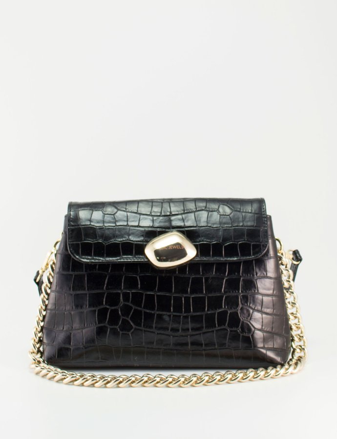 Donna medium bag black croco