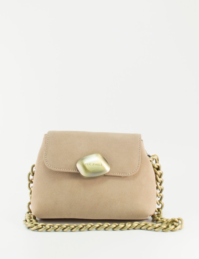 Maya mini bag beige suede