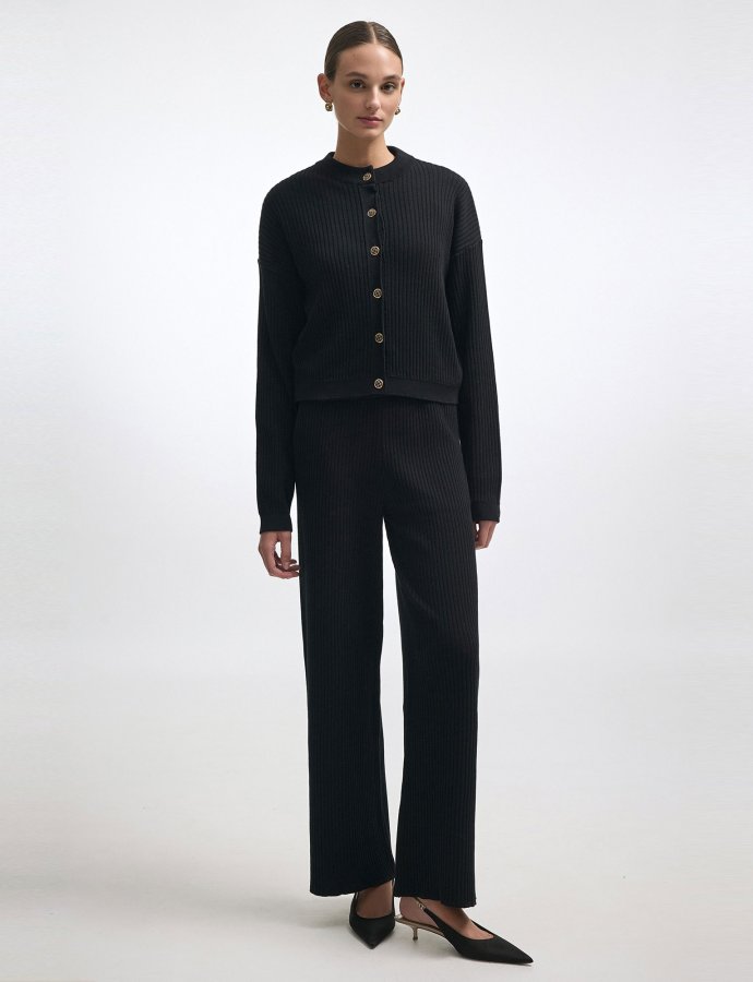 Roxanne knit trousers black