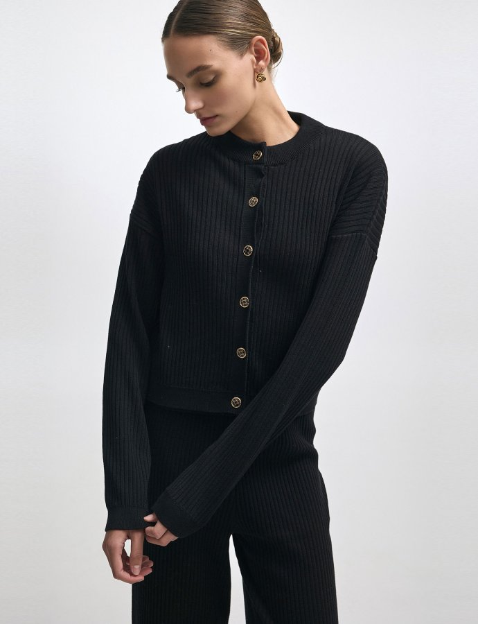 Roxanne knit cardigan black