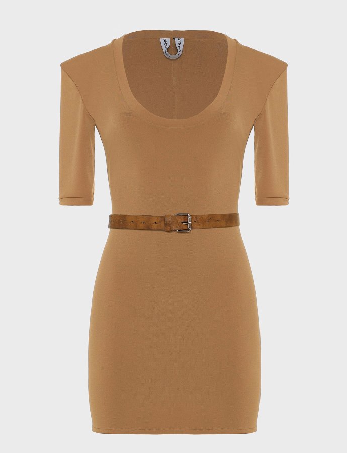 Earth  mini dress brown