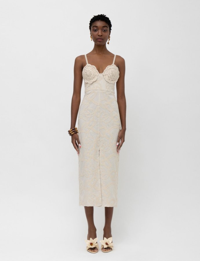 Ebony dress beige