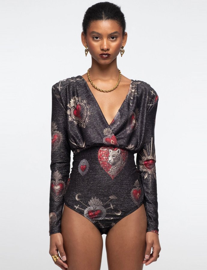 Elisium bodysuit lurex