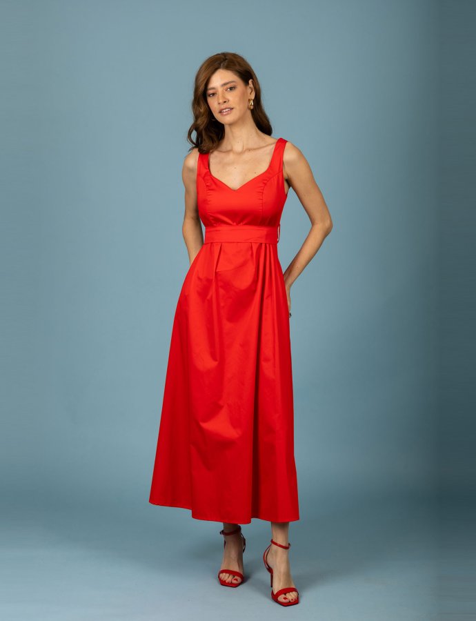 Fernando dress coral
