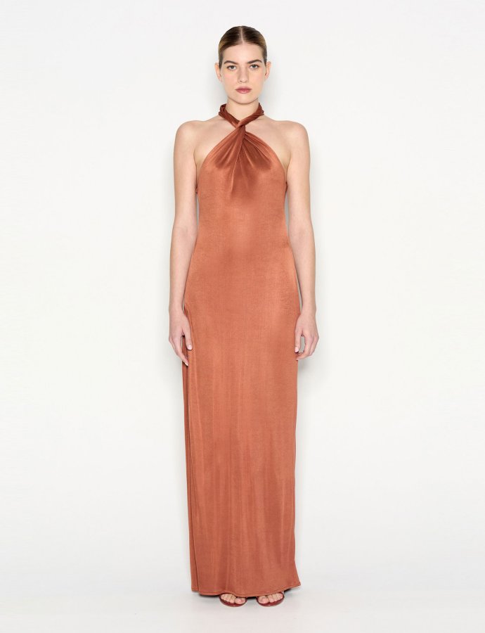 Fiesta long dress bronze