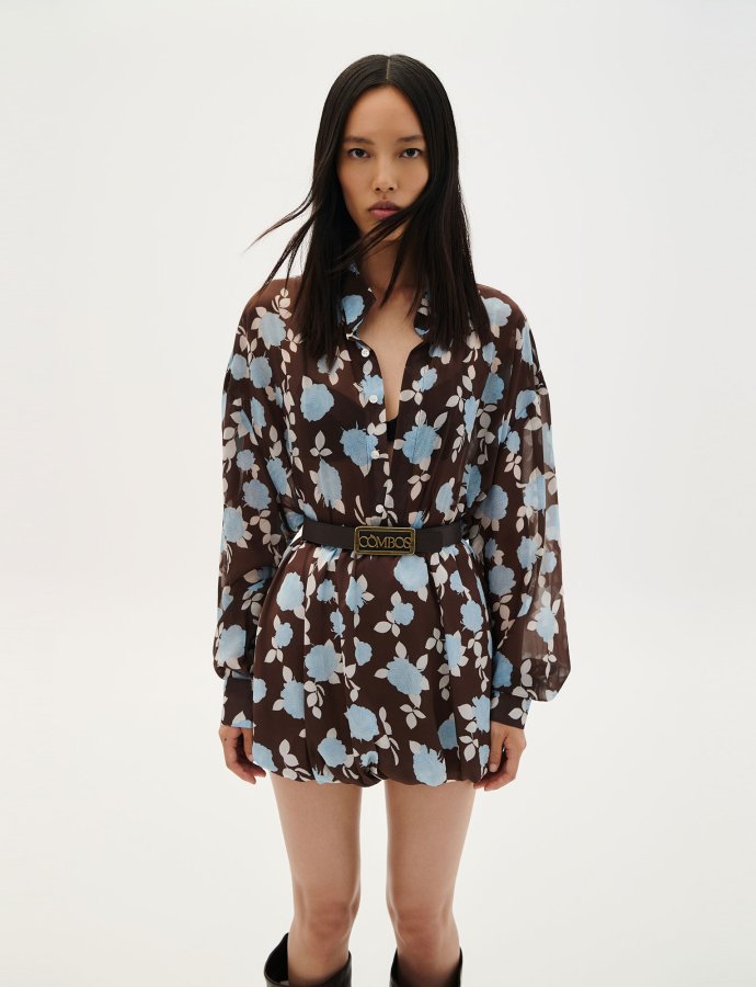 Floral printed shirt