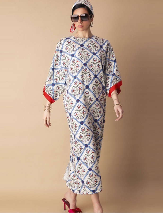 Francesca midi dress navy