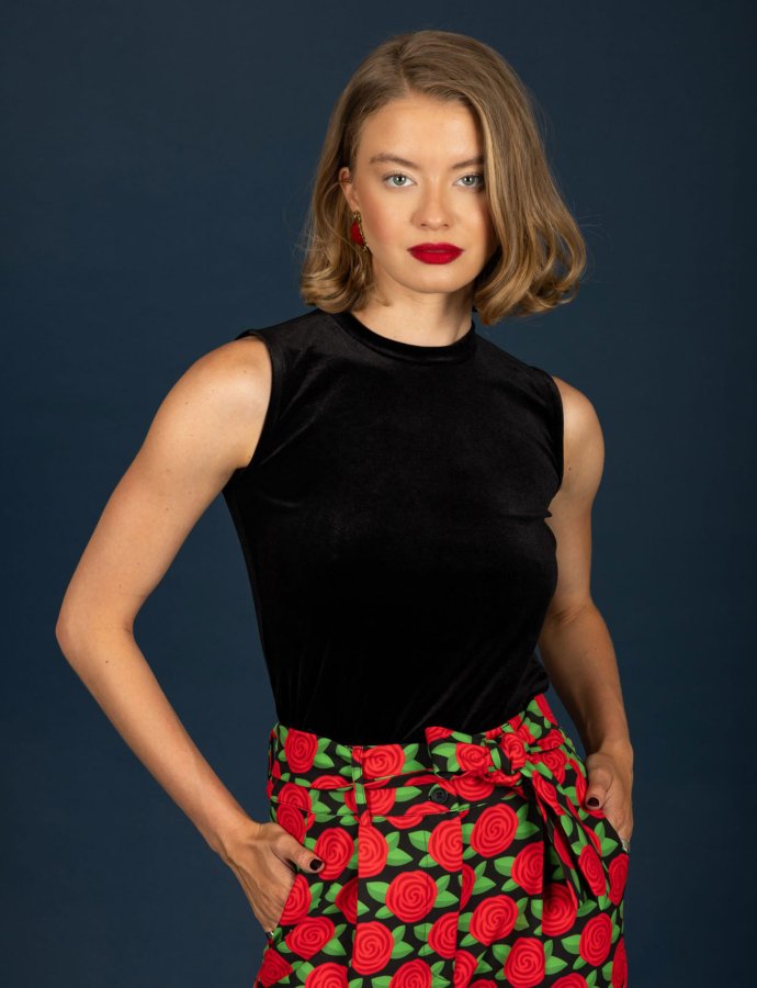 Hermione top black