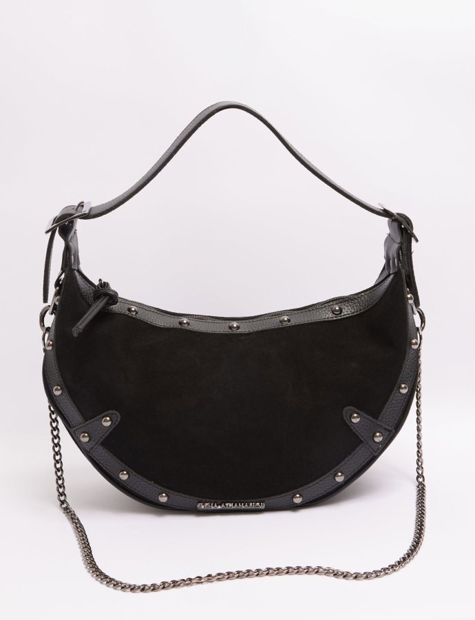 Hype vegan baguette suede black