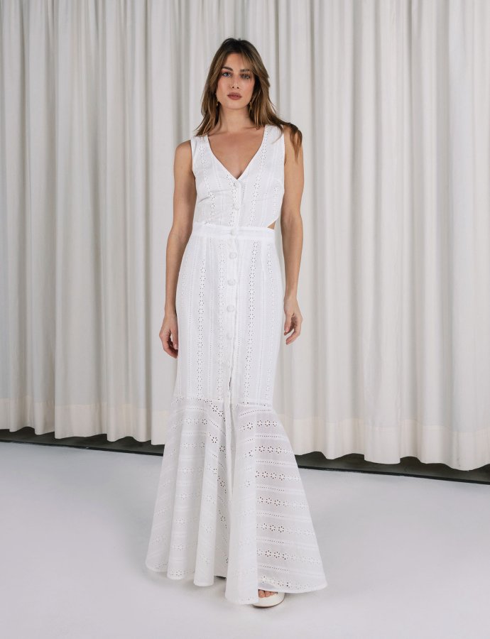 Opaline button dress