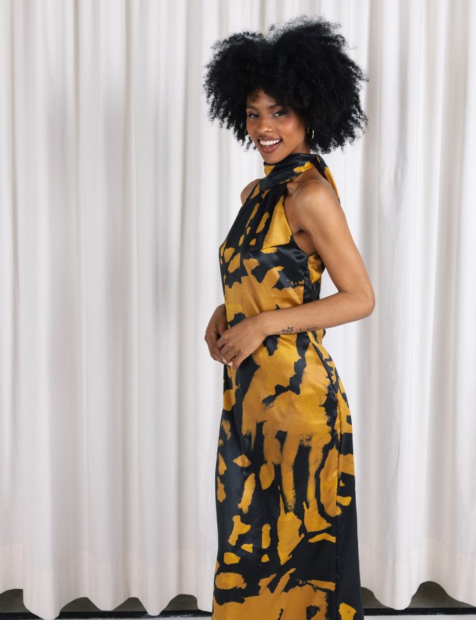 Medusa backless dress