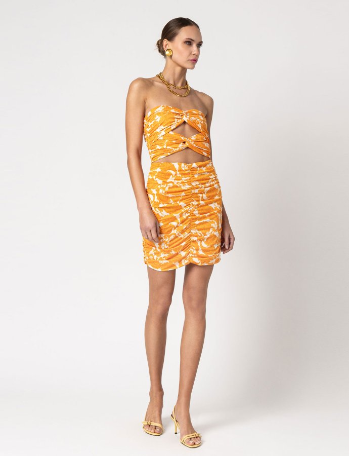 Irene mini dress orange
