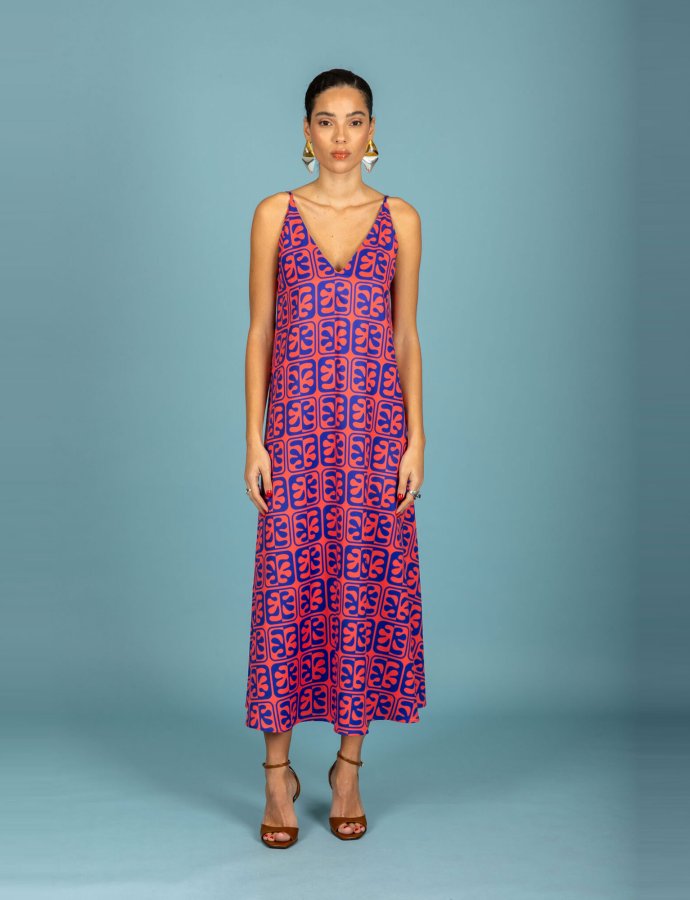 Javier oversize dress red