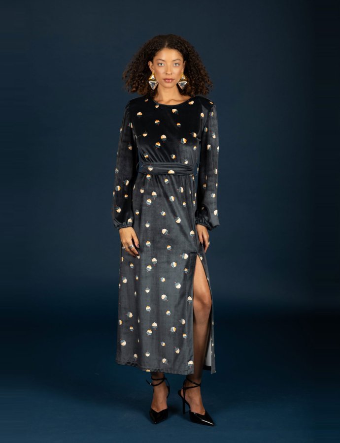 Jeffrey velvet dress