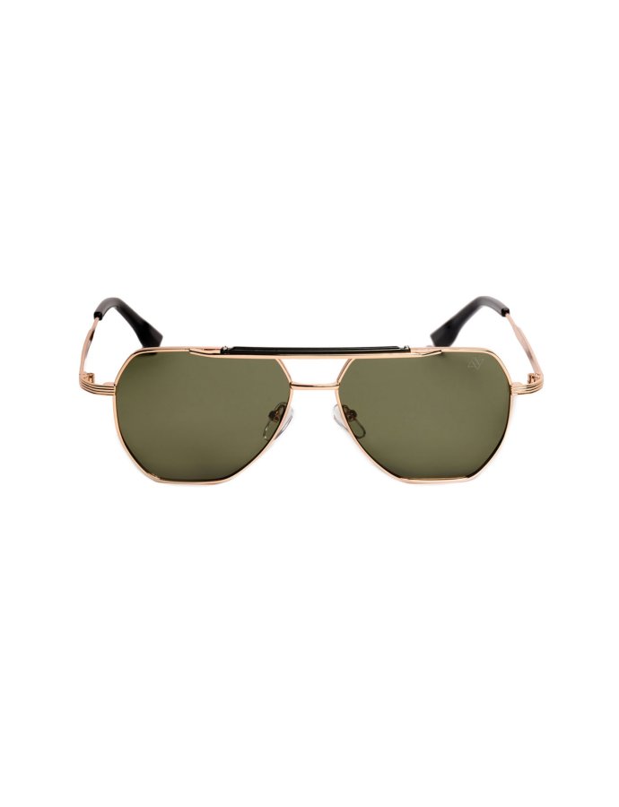 Jett black gold sunglasses