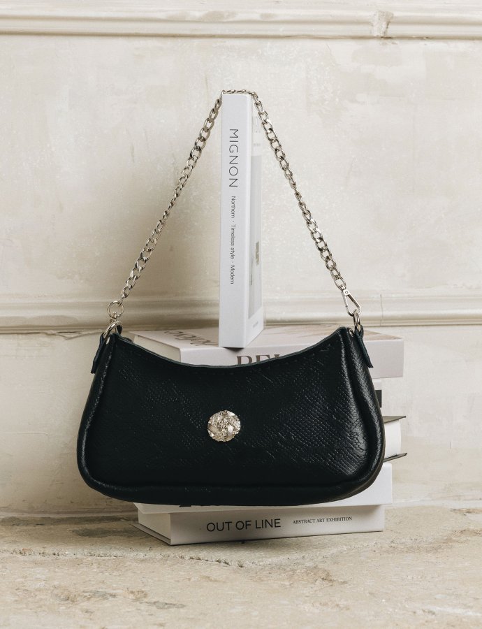 Kashmir bag black nickel