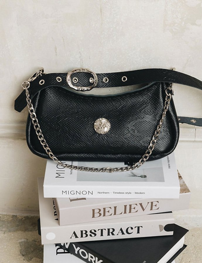 Kashmir bag black-nickel