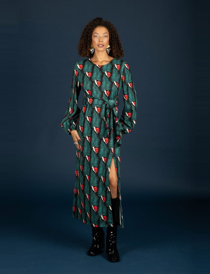 Kristen slim dress red