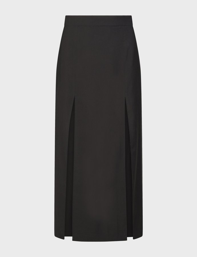 Lava midi skirt black