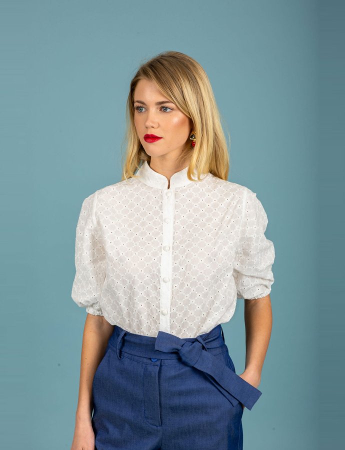 Leora shirt ecru