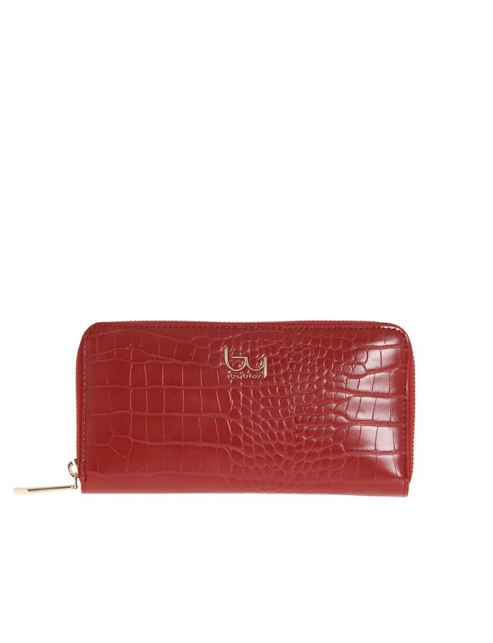 Lily zip around wallet dark red